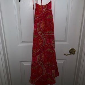 red summer dress